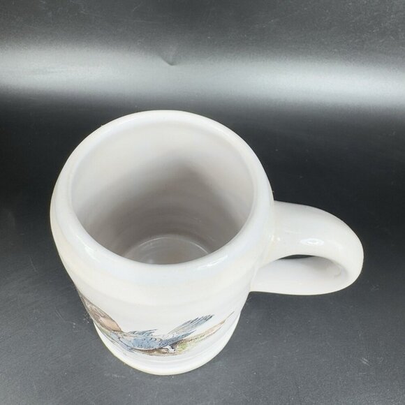 Vintage West Germany Stoneware Pottery Large Coffee Mug Cup Animal Hunting Scene - Picture 10 of 12